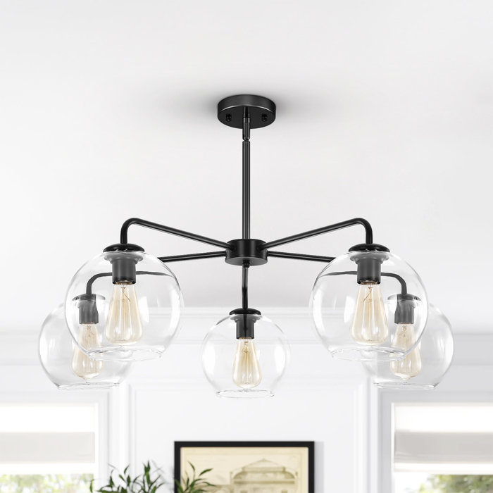 Mercer41 Bonnay 5 Light Dimmable Sputnik Sphere Chandelier & Reviews